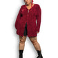 90’s/Y2K Valerie Stevens II Wine Red Knit Cardigan Sweater (XL)