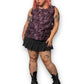 90’s/Y2K Coldwater Creek Purple Floral Tank Top (XL)