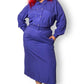 90’s Andrew Harvey Purple Retro Shirt Dress (2X)