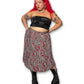 Y2K Paisley Pleated Midi Skirt (XL/1X)