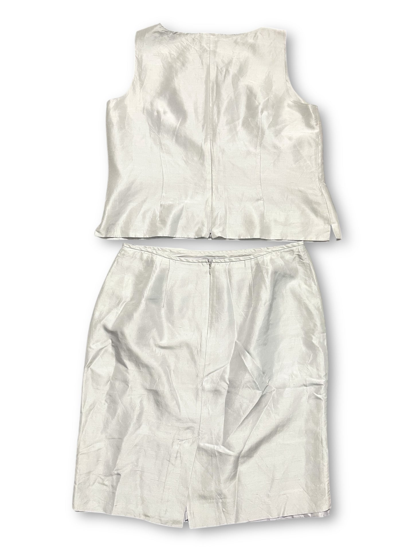 90’s Travis Ayers Gray Silk 2-Piece Set (XL)