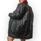 90’s Maxam Black Mosaic Patchwork Leather Jacket (XL)