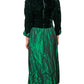 80’s Lanz Originals Dark Green Retro Prom Dress (L/XL)
