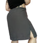 Y2K Venezia Gray Mesh Layered Mini Skirt (4X/5X)