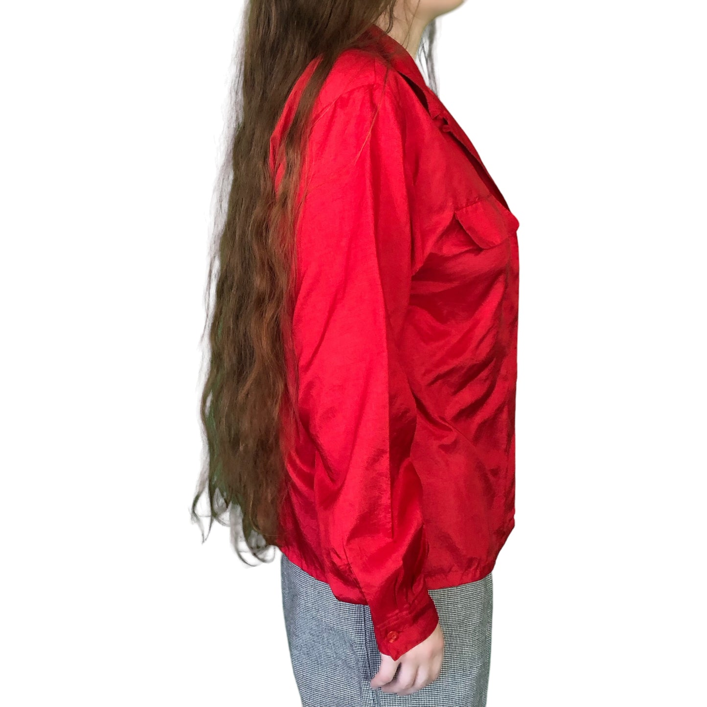 90’s Kathy Comelli for Shapely Red Blouse (L)