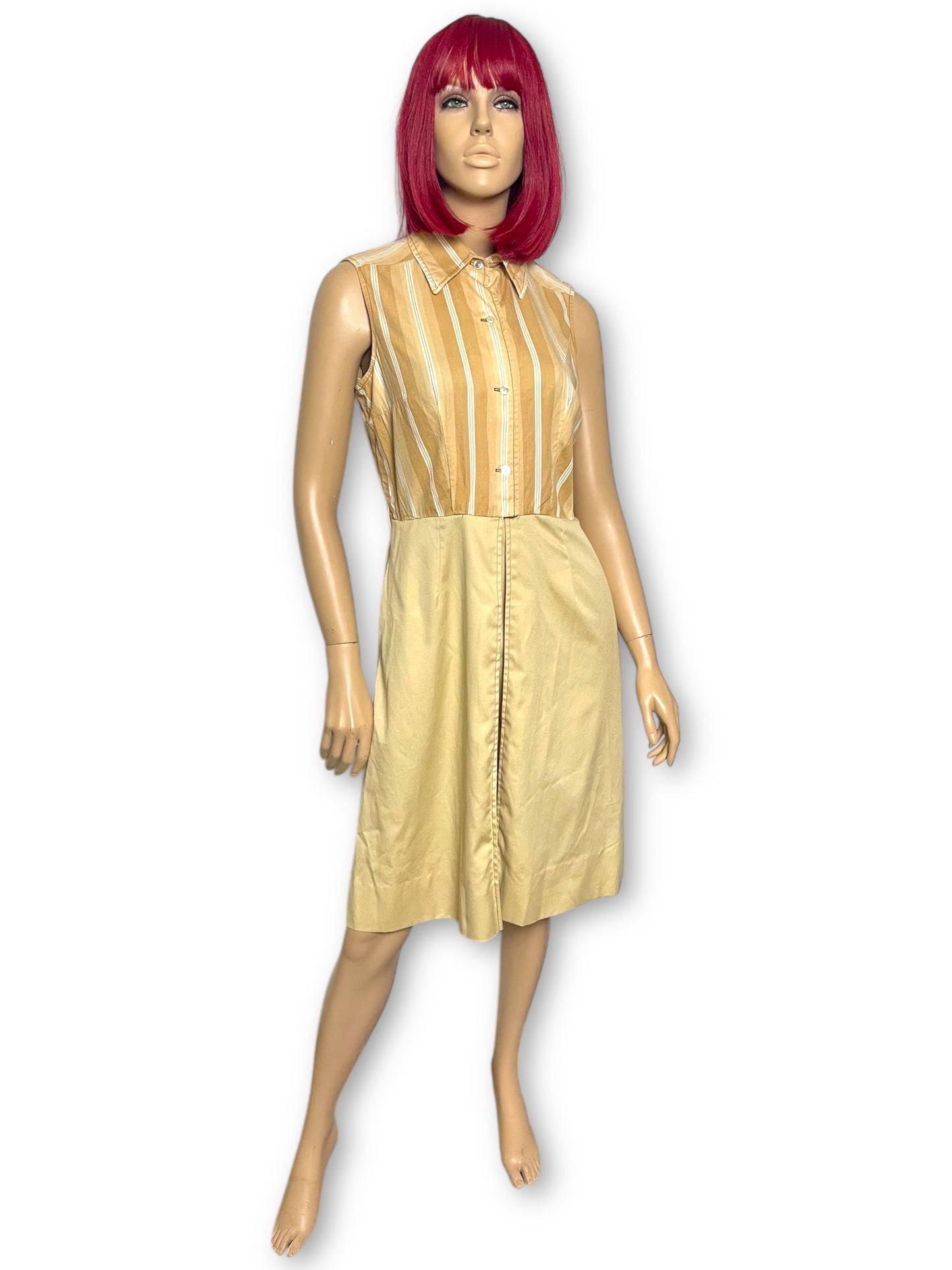 70’s/80’s California Girl Khaki 2-Piece Set (L)