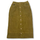 90’s/Y2K Olive Corduroy Midi Skirt (S/M)