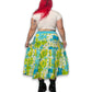 Y2K Floral Tiered Midi Skirt (2X)