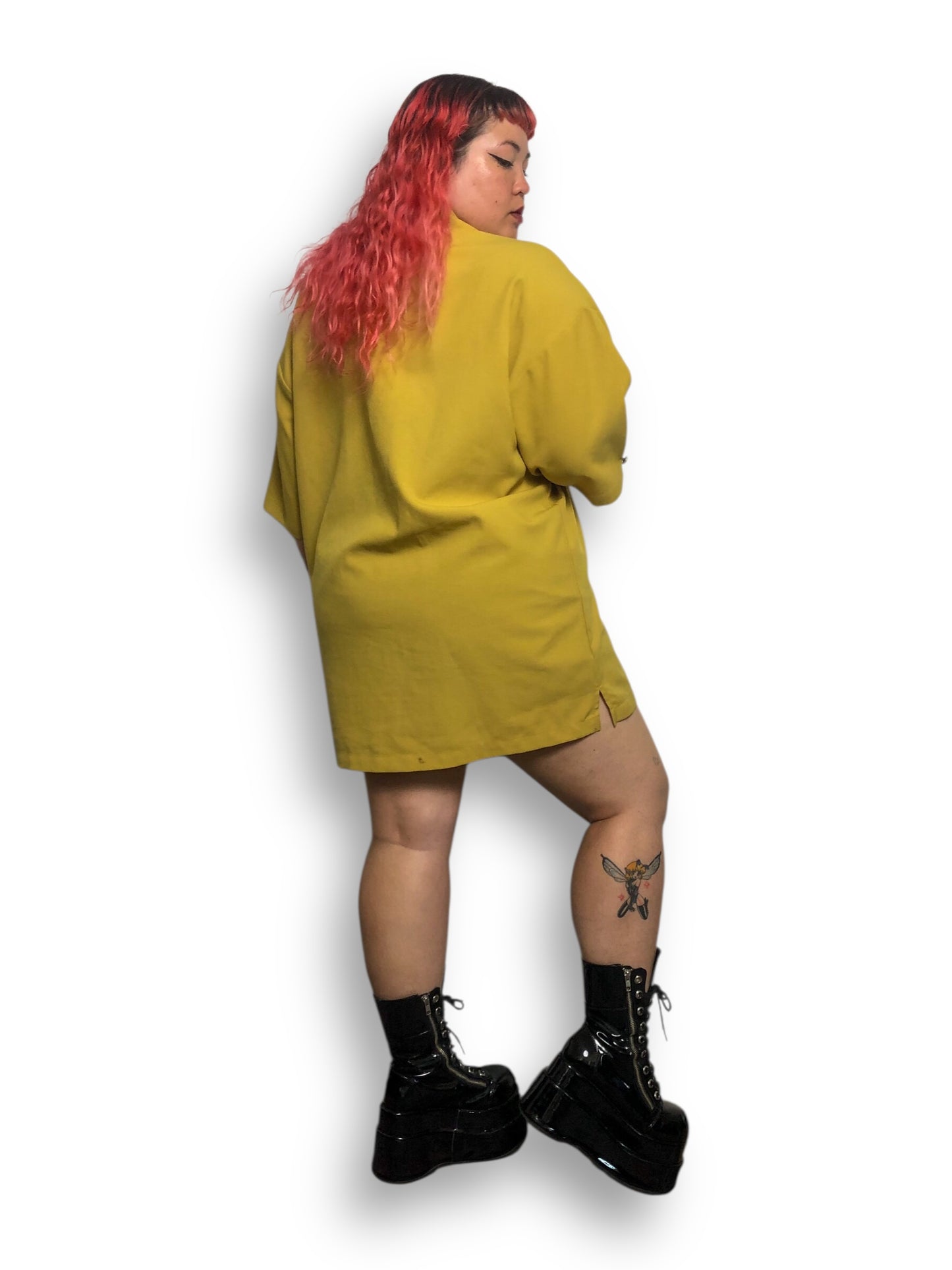 80’s Pulse Lime Green Retro Bowling Shirt (3X)