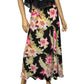 90’s/Y2K Jones New York Black Floral Print Skirt (M/L)