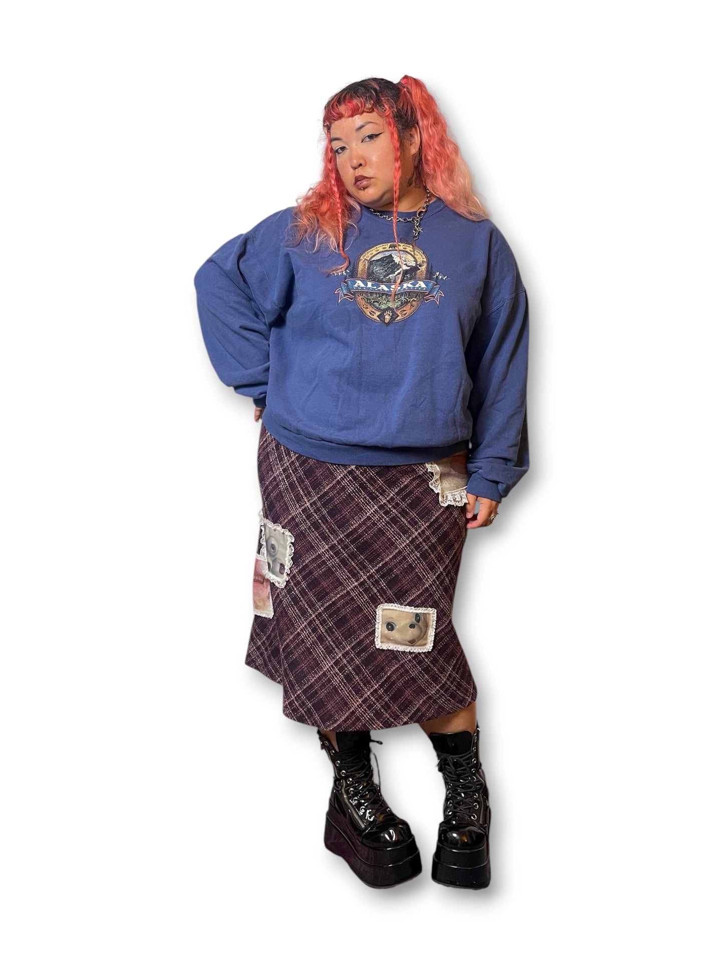 Y2K Alaska Navy Blue Sweatshirt (2X)