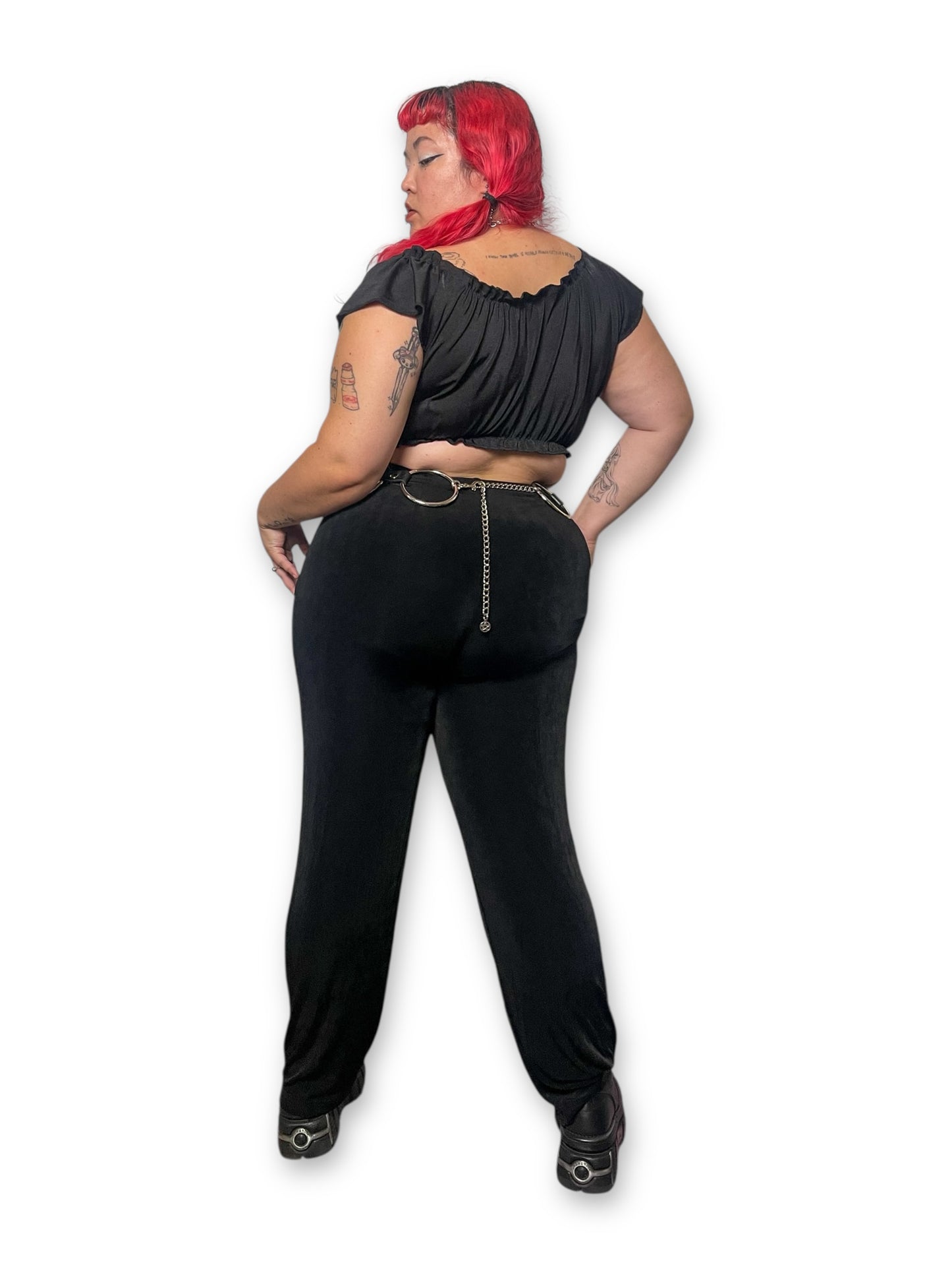 90’s Black Slinky Pants (XL/1X/2X)