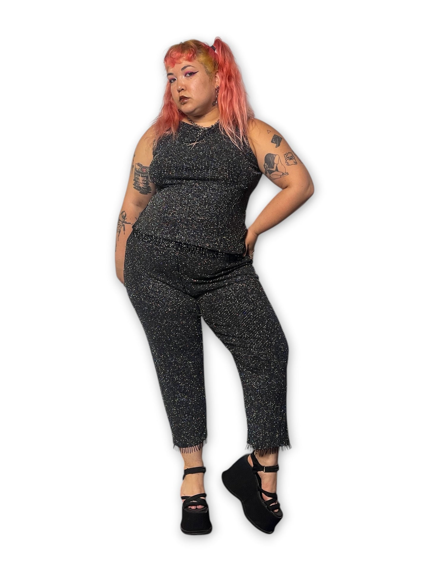 90’s Goth Glam 2-Piece Set (XL/1X)