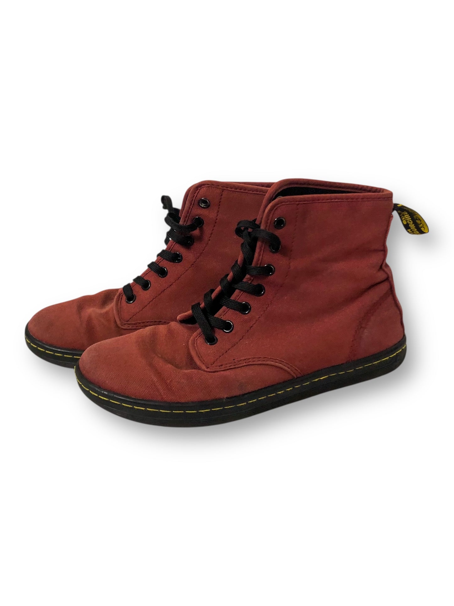 Dr. Martens Burgundy Shoreditch Canvas Sneakers (9)