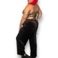 Y2K Dressbarn Brown Velvet Pants (2X/3X)