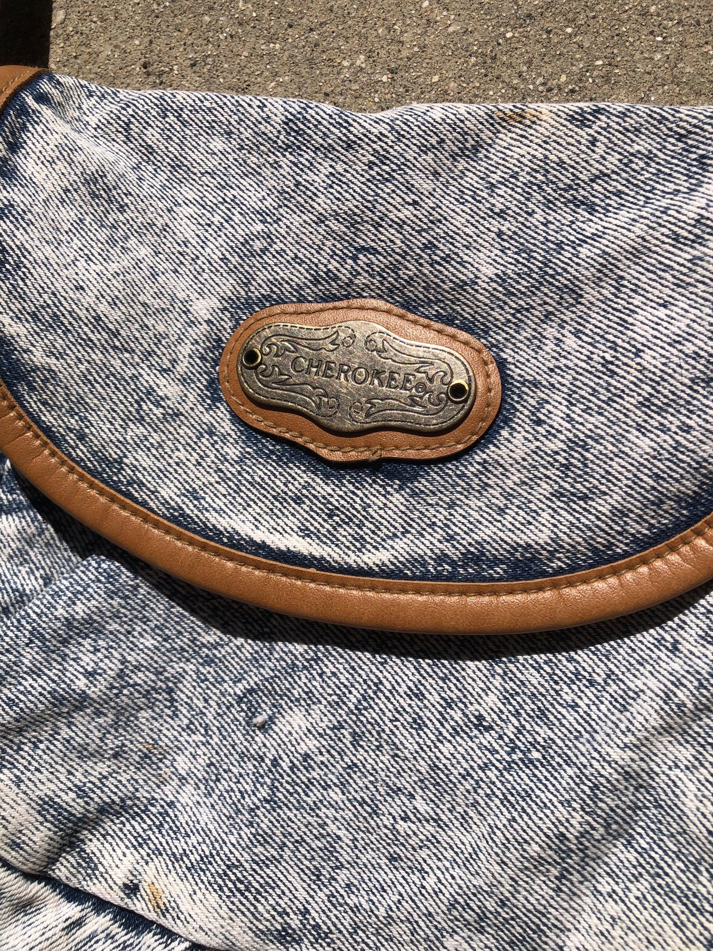 90’s/Y2K Cherokee Acid Wash Denim Mini Purse