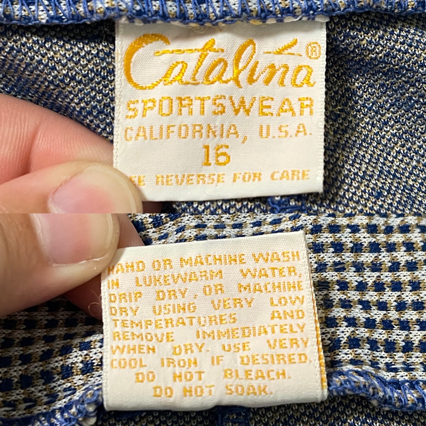 70’s/80’s Catalina Sportswear Patterned Slacks (L)