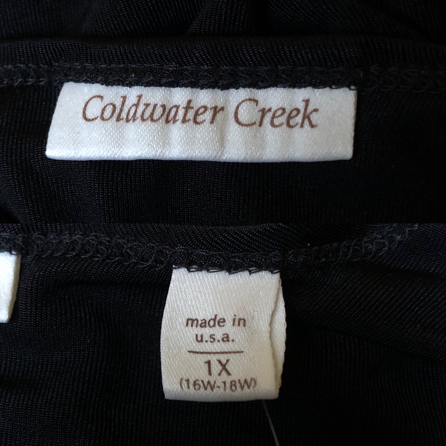 90’s Coldwater Creek Black Slinky Top (XL/2X)