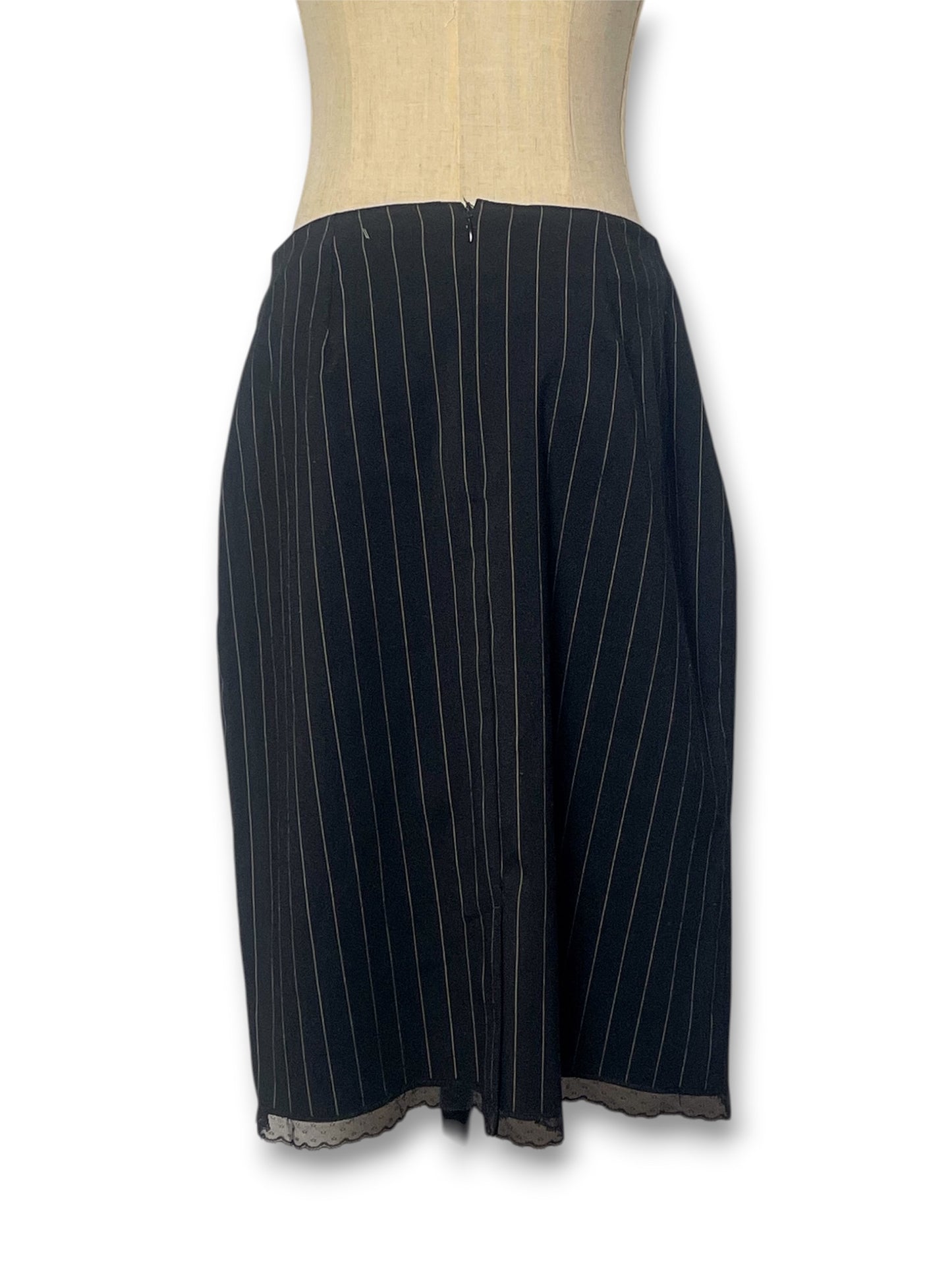 90’s/Y2K Pinstripe Pencil Skirt (M)