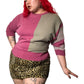 80’s/90’s Rejoice! Pink Striped Sweater (L/XL/2X)
