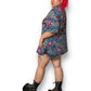90’s/Y2K Hilo Hattie Blue and Purple Hawaiian Shirt (3X)