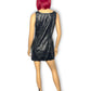 90’s/Y2K Allure Black Leather Mini Dress (M)