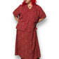 90’s Maggie McNaughton Burgundy Print 2-Piece Set (3X)