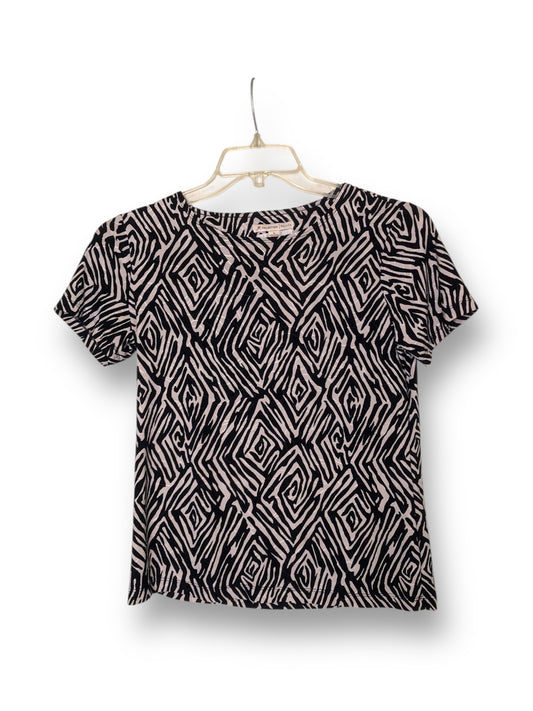 Y2K/Modern JM Collection Black and White Patterned Shirt (M)