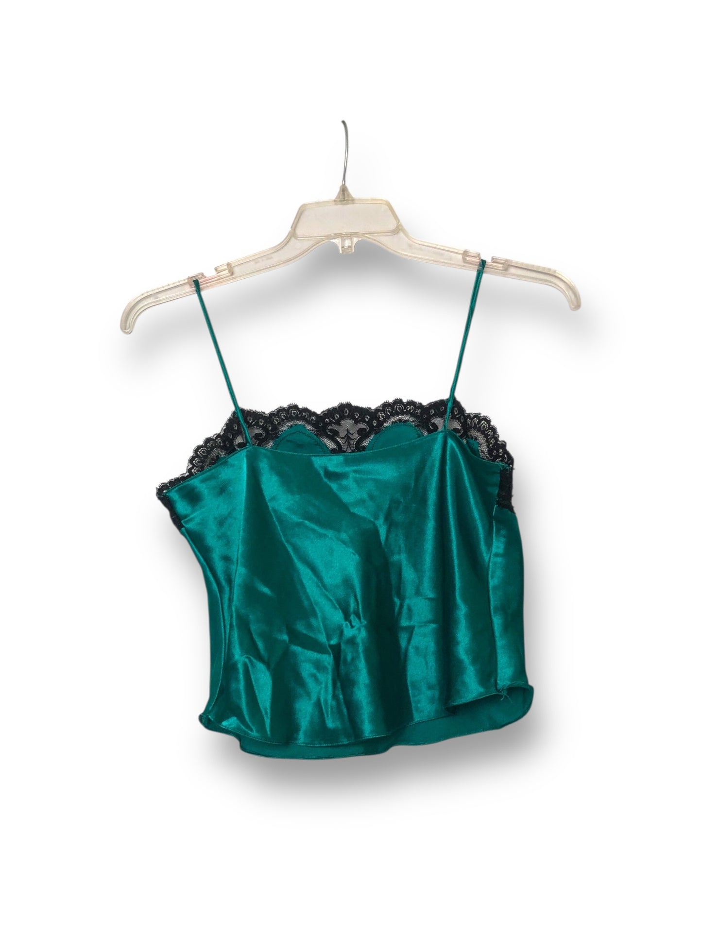 80’s Private Editions Teal Satin Lingerie Tank Top (S)