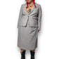 70’s Investments Gray and White Pinstripe Skirt Suit (2X)