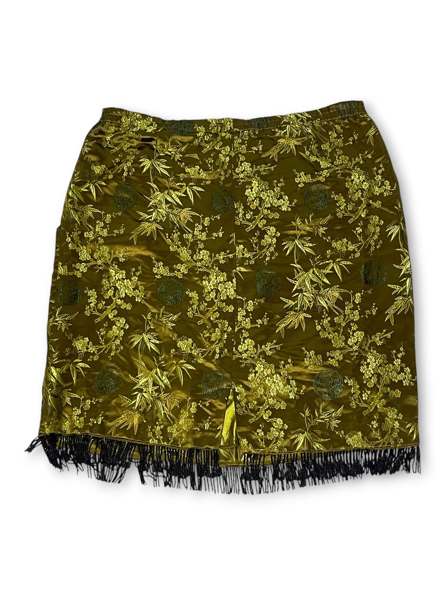 90’s Floral Brocade Pencil Skirt (1X)