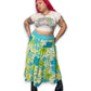 Y2K Floral Tiered Midi Skirt (2X)