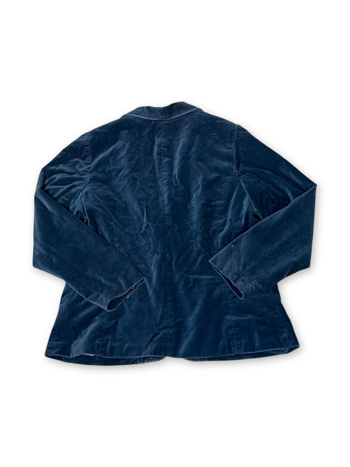 Y2K/Modern Lapis Blue Velvet Blazer (1X)