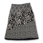 Y2K Floral Print Midi Skirt (M)