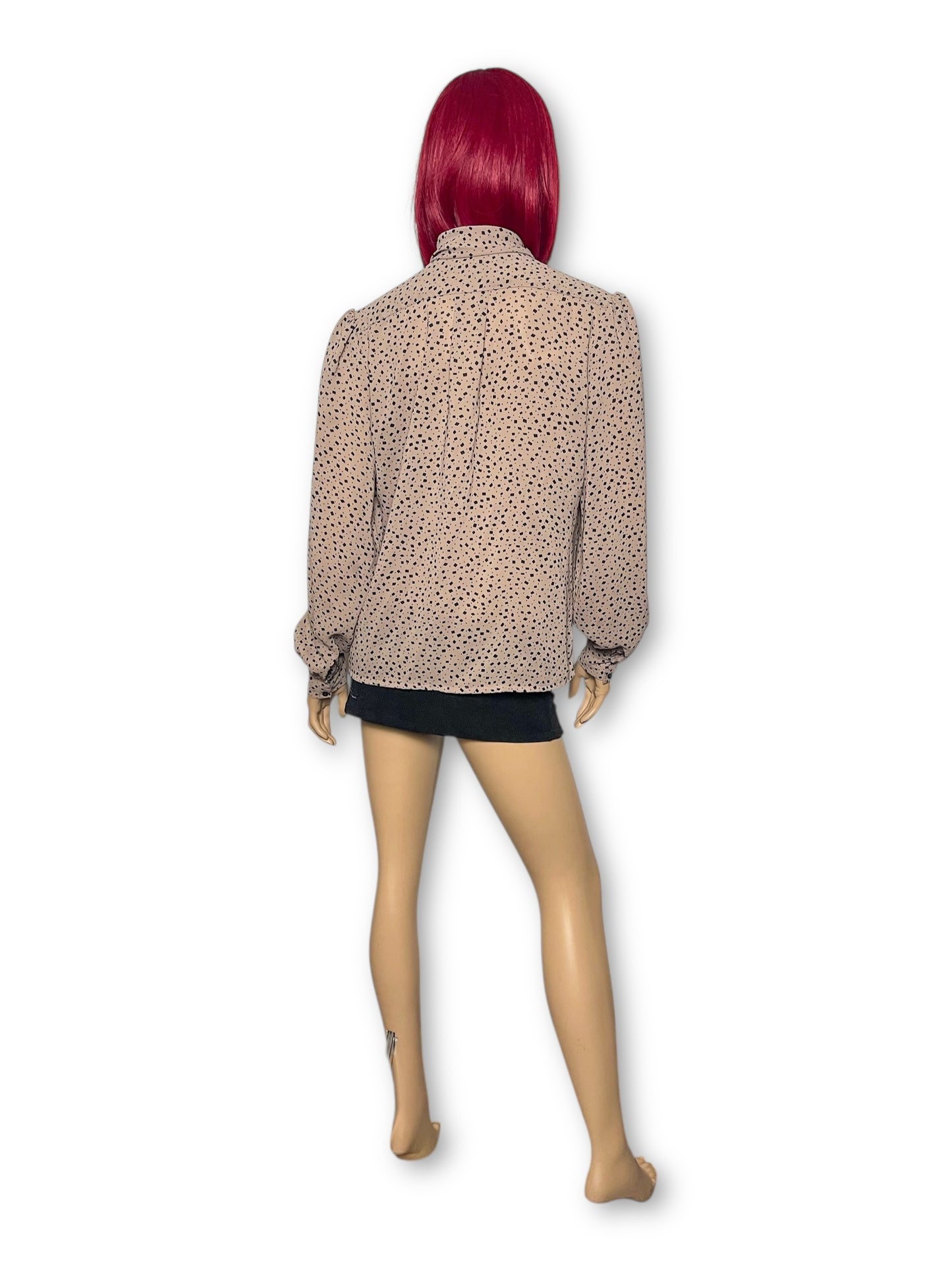 70’s/80’s Nama of California Brown Print Blouse (L/XL)