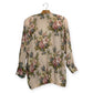 80’s Karen Kane Cream Floral Print Blazer (M)