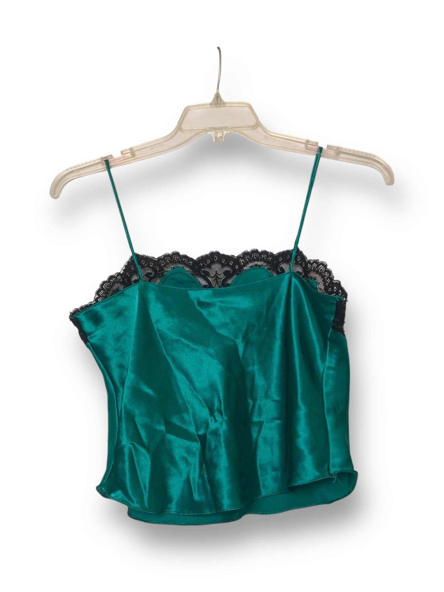 80’s Private Editions Teal Satin Lingerie Tank Top (S)