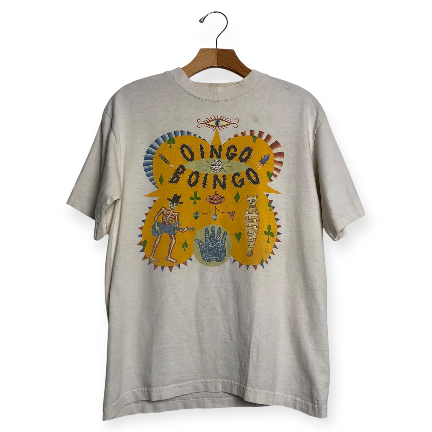 90’s Oingo Boingo Farewell Tour Día de Los Muertos White T-Shirt (M)