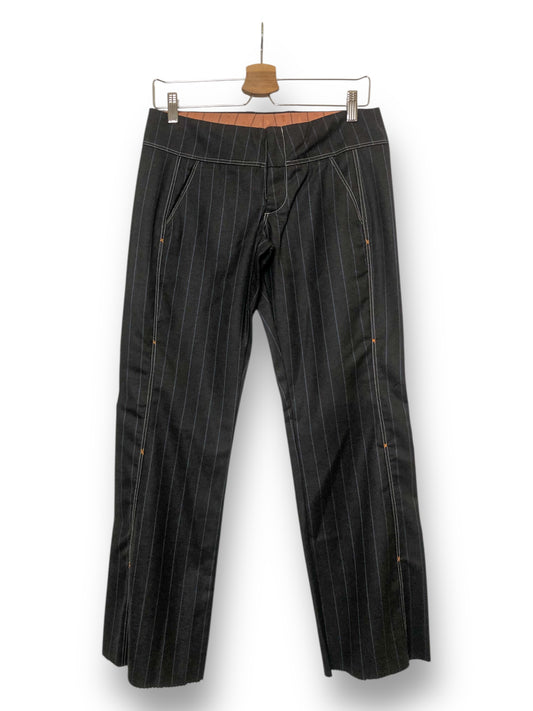 Gray and Blue Pinstripe Slacks (S)