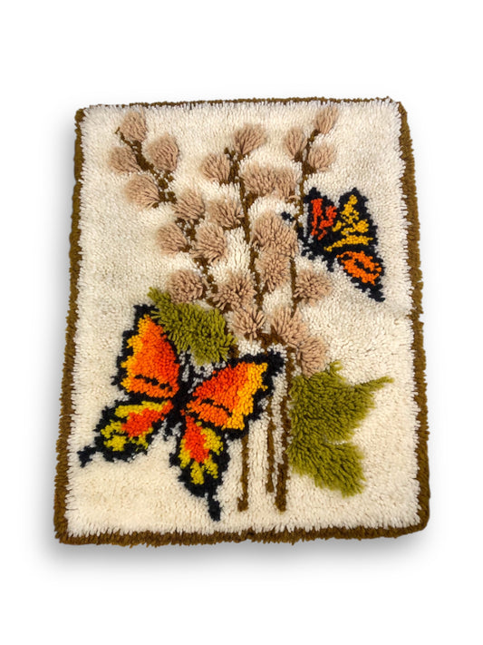 Floral Butterfly Tapestry