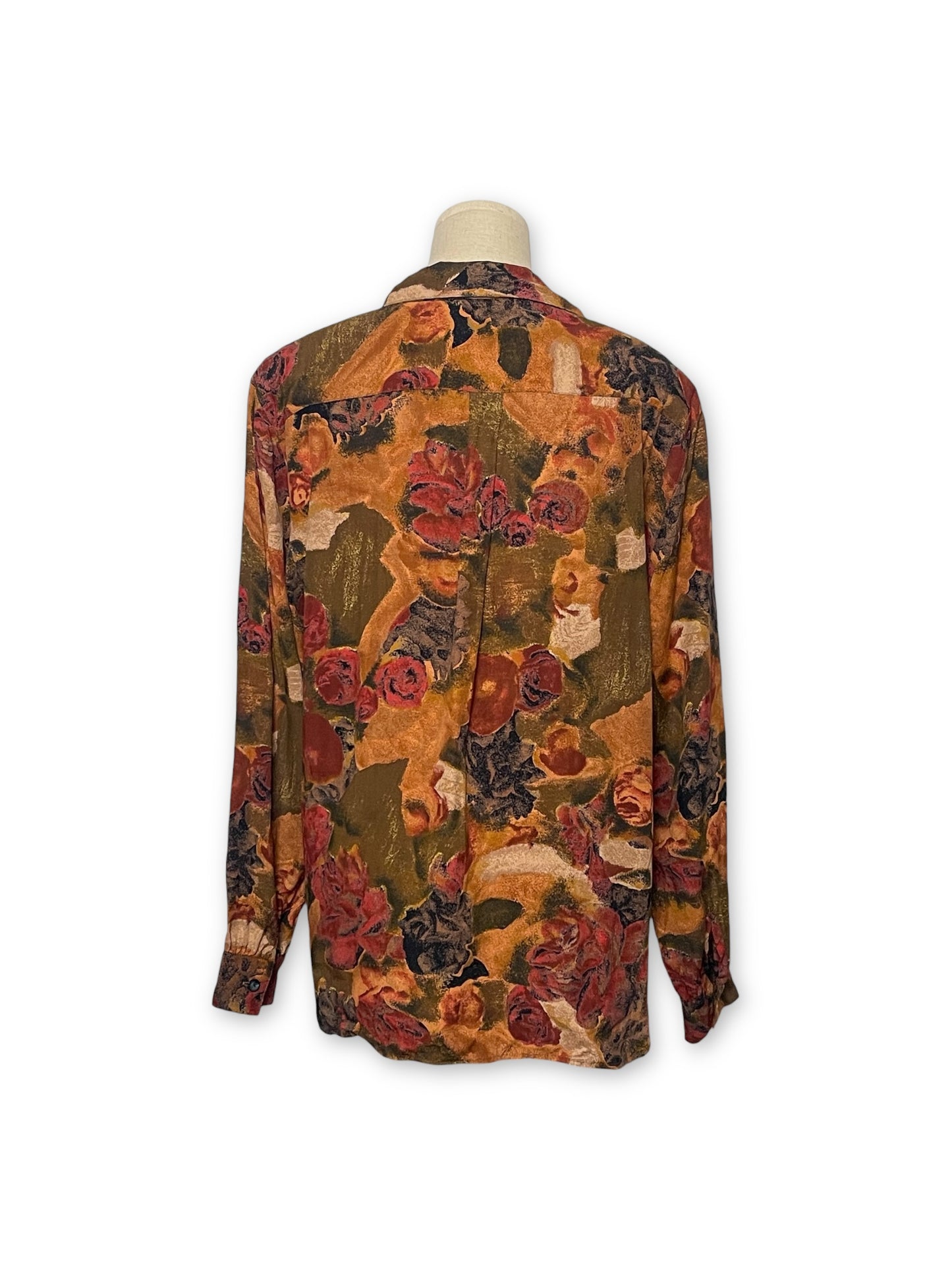 90’s Floral Print Blouse (L)