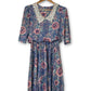 80’s Retro Pastel Midi Dress (M/L)