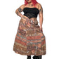 90’s August Max Woman Pink and Khaki Floral Print Skirt (2X)