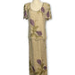 90’s Floral Silk Beaded Layered Dress (M)
