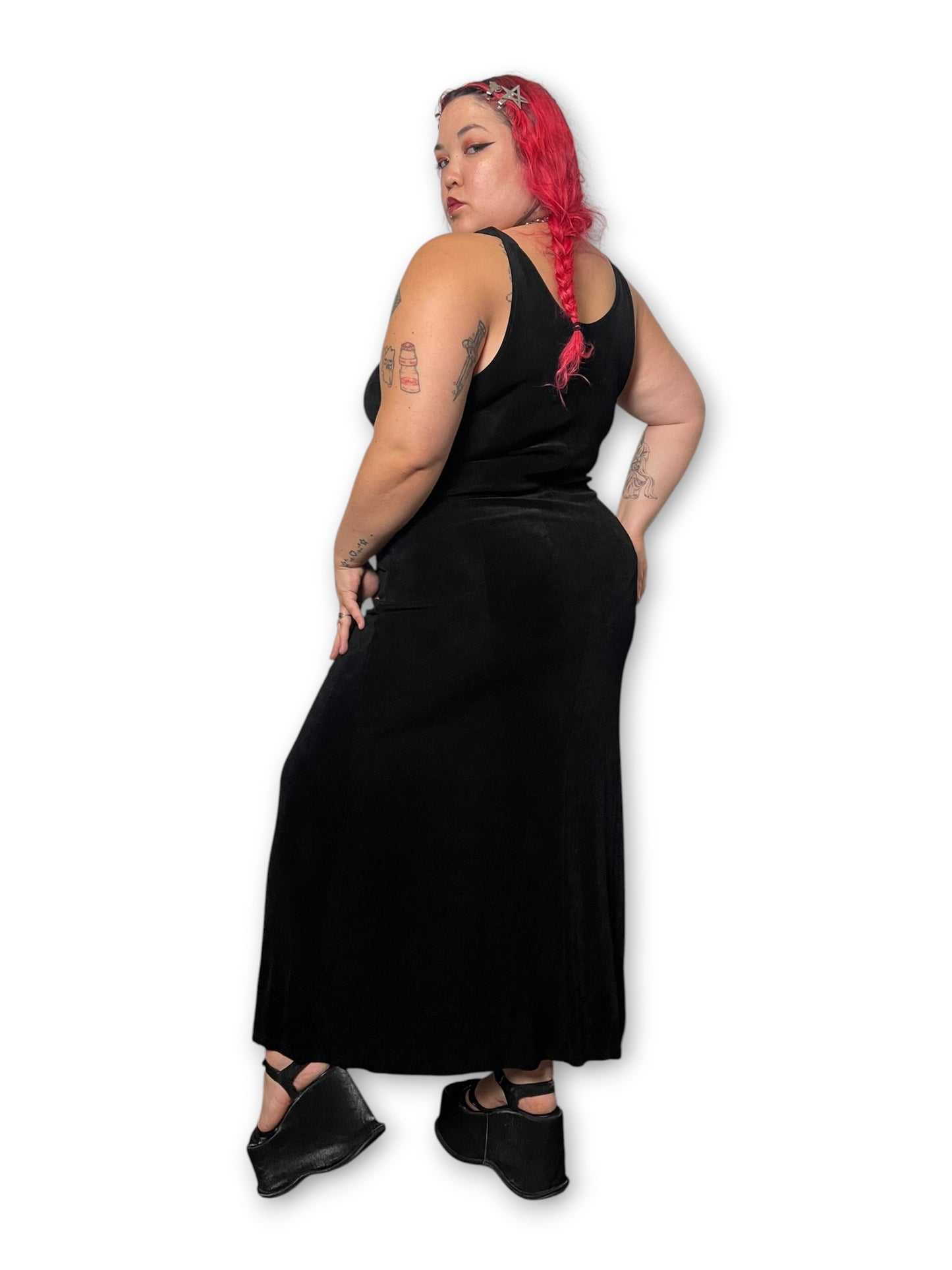 90’s Slinky Maxi Dress (XL/1X)