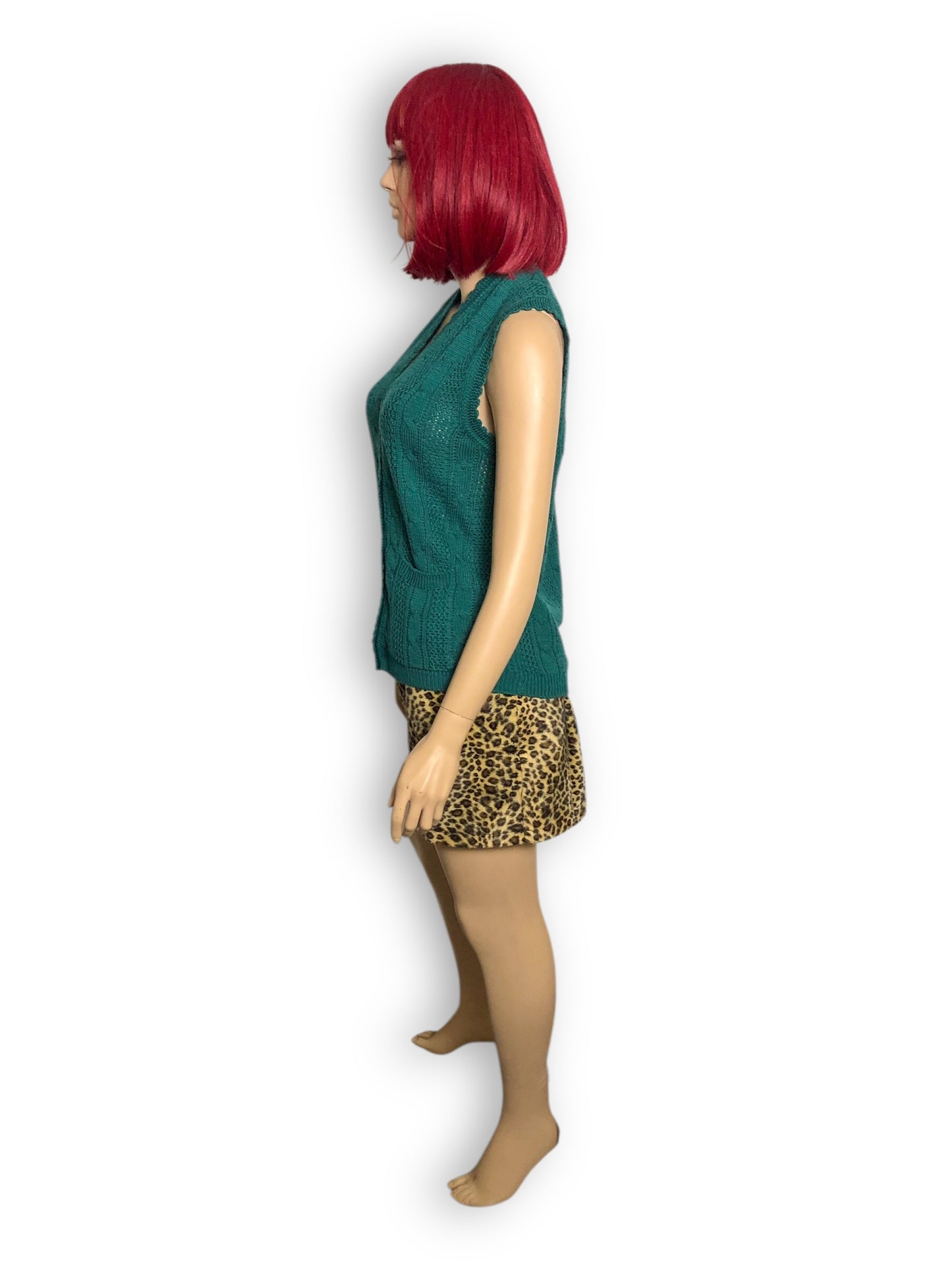 90’s Amusante Teal Knit Vest (L)