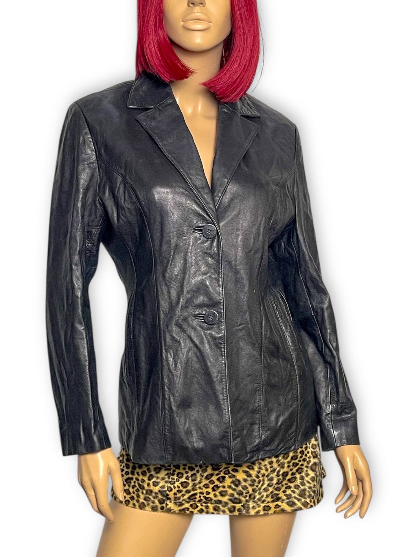 90’s /Y2K Pelle Studio by Wilson’s Black Leather Jacket (M)