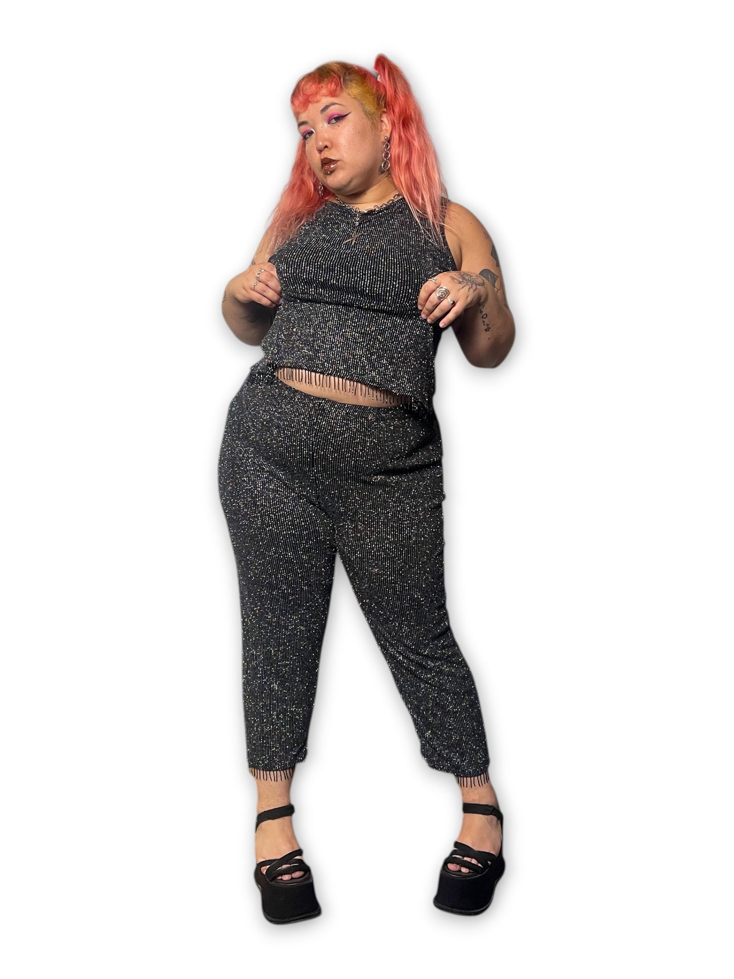 90’s Goth Glam 2-Piece Set (XL/1X)