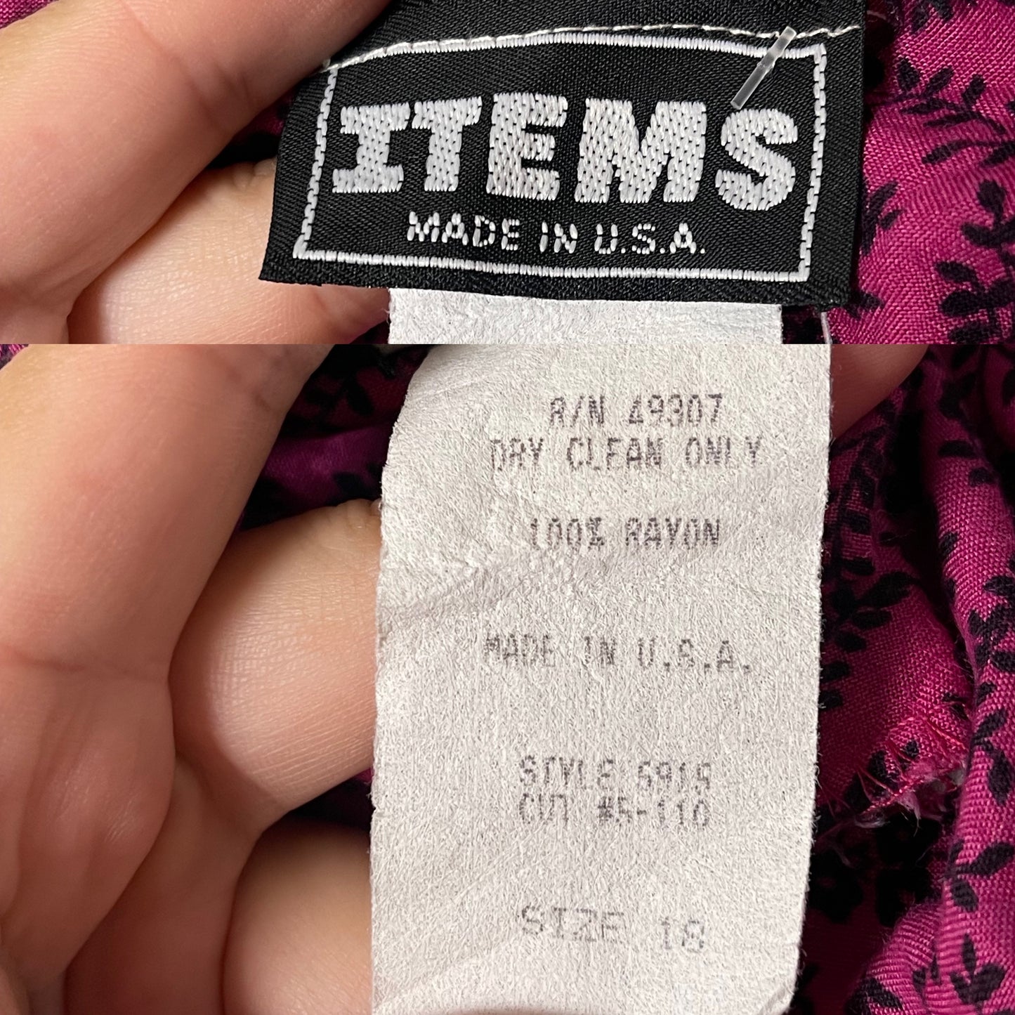 80’s Retro Grunge Midi Dress (L/XL)