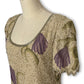 90’s Floral Silk Beaded Layered Dress (M)